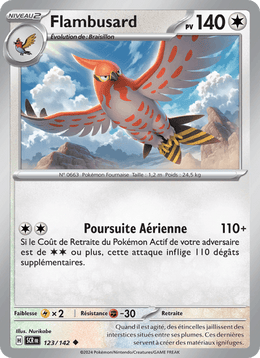Flambusard 123/175 Pokémon Couronne Stellaire (EV07)