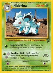 Nidorina 53/130 Pokémon Base Set 2 (B2)