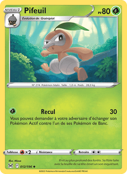 Pifeuil 012/217 Pokémon Origine Perdue (LOR)