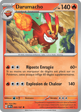 Darumacho 035/230 Pokémon Flammes Obsidiennes (EV03)