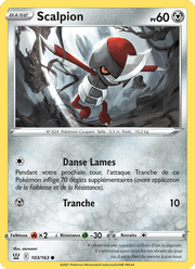 Scalpion 103/183 Pokémon Styles de combat (BST)