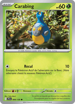 Carabing 009/190 Pokémon Aventures Ensemble (EV09)