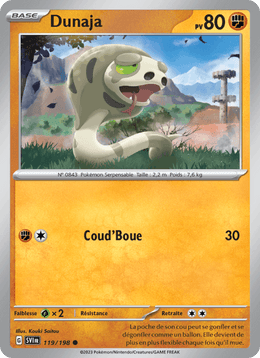 Dunaja 119/258 Pokémon Écarlate et Violet (EV01)