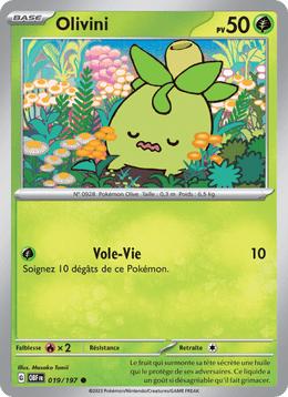 Olivini 019/230 Pokémon Flammes Obsidiennes (EV03)