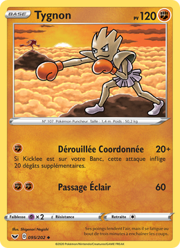 Tygnon 95/216 Pokémon Épée et Bouclier