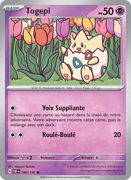 Togepi 083/230 Pokémon Flammes Obsidiennes (EV03)