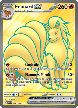 Feunard-ex - Ninetales ex - 151 186