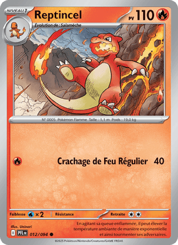 Reptincel 012/130 Pokémon Flammes Fantasmagoriques (ME02)