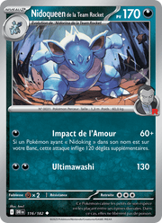 Nidoqueen de la Team Rocket 116/244 Pokémon Rivalités Destinées (EV10)