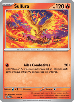 Sulfura 014/130 Pokémon Flammes Fantasmagoriques (ME02)