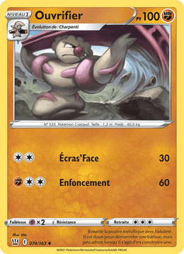 Ouvrifier 74/183 Pokémon Styles de combat (BST)