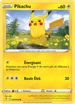 Pikachu 49/237 Pokémon Évolution Céleste (EVS)