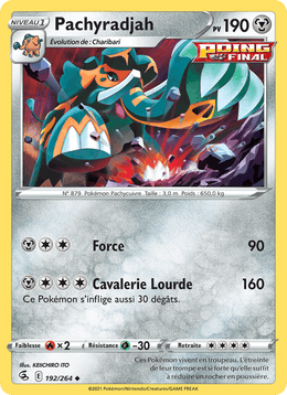 Pachyradjah 192/284 Pokémon Poing de Fusion (FST)