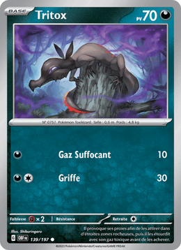 Tritox 139/230 Pokémon Flammes Obsidiennes (EV03)