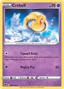 Créhelf 065/216 Pokémon Astres Radieux (ASR)