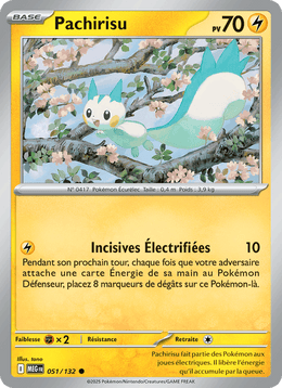 Pachirisu 051/188 Pokémon Méga-Évolution (ME01)