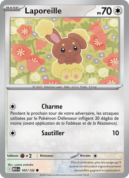 Laporeille 107/188 Pokémon Méga-Évolution (ME01)