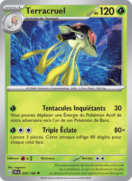 Terracruel 026/258 Pokémon Écarlate et Violet (EV01)