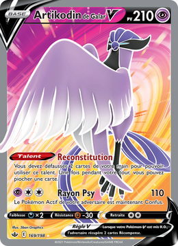 Artikodin de Galar V 169/233 — Pokémon Règne de Glace (CRE)