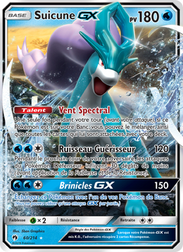 Suicune GX 60/236 — Pokémon Tonnerre Perdu (LOT)