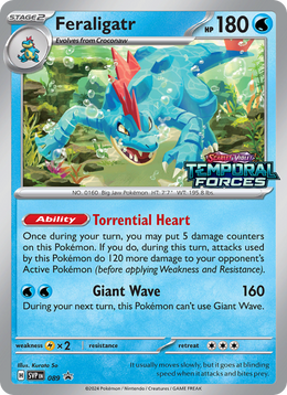 Aligatueur 089/PROMO — Pokémon Promo Écarlate et Violet (SVP)