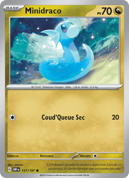 Minidraco 157/230 Pokémon Flammes Obsidiennes (EV03)