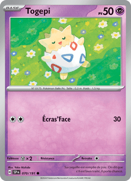 Togepi 070/252 Pokémon Étincelles Déferlantes (EV08)