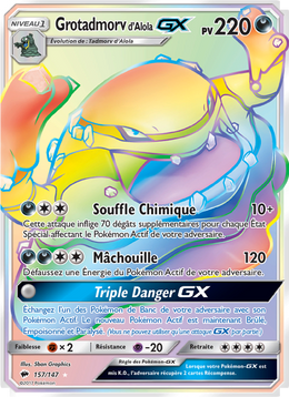 Grotadmorv d’Alola GX 157/169 — Pokémon Ombres Ardentes (BUS)