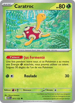Caratroc 011/188 Pokémon Méga-Évolution (ME01)