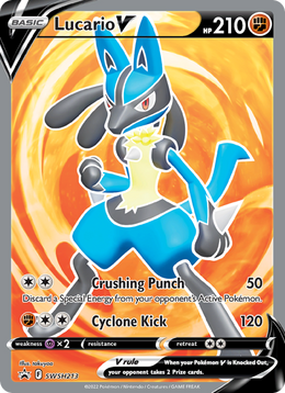Lucario V SWSH213/PROMO — Pokémon Promo Épée et Bouclier (SWSHP)