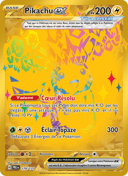 Pikachu-ex 179/180 Pokémon Évolutions Prismatiques (EV8.5)