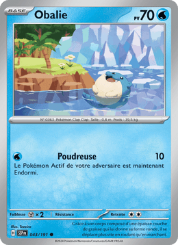 Obalie 043/252 Pokémon Étincelles Déferlantes (EV08)
