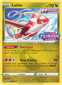 Latias SWSH171/PROMO — Pokémon Promo Épée et Bouclier (SWSHP)