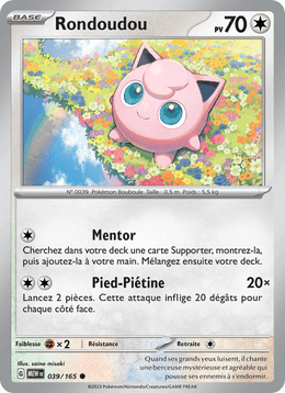 Rondoudou 039/207 Pokémon 151 (MEW)
