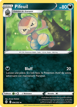 Pifeuil 96/237 Pokémon Évolution Céleste (EVS)