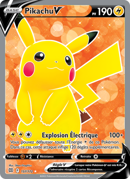 Pikachu V 157/216 Pokémon Stars Étincelantes