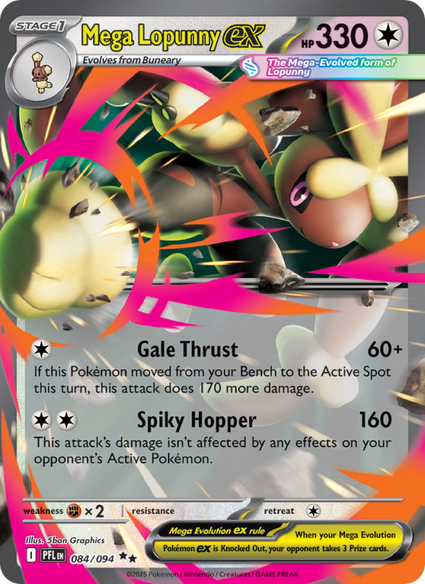Méga-Lockpin-ex 084/130 — Pokémon Flammes Fantasmagoriques (ME02)