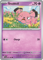 Snubbull 037/130 Pokémon Flammes Fantasmagoriques (ME02)