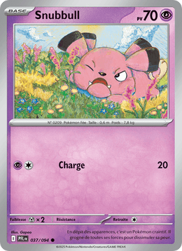 Snubbull 037/130 Pokémon Flammes Fantasmagoriques (ME02)