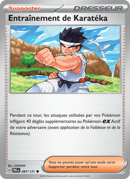 Entraînement de Karatéka 097/180 Pokémon Évolutions Prismatiques (EV8.5)