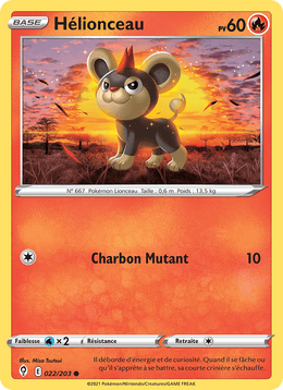 Hélionceau 22/237 Pokémon Évolution Céleste (EVS)