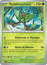Ogerpon Masque Turquoise 024/226 Pokémon Mascarade Crépusculaire (EV06)