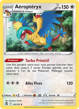Aéroptéryx 147/245 — Pokémon Tempête Argentée (SIT)