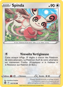 Spinda 141/215 Pokémon Tempête Argentée (SIT)