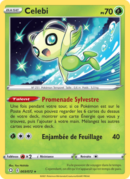 Celebi 3/73 Pokémon Destinées Radieuses (SHF)