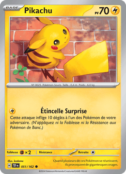 Pikachu 051/218 Pokémon Forces Temporelles (EV05)