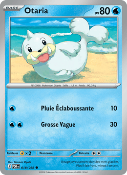 Otaria 018/124 Pokémon Équilibre Parfait (ME03)