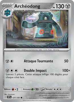 Archéodong 127/252 Pokémon Étincelles Déferlantes (EV08)