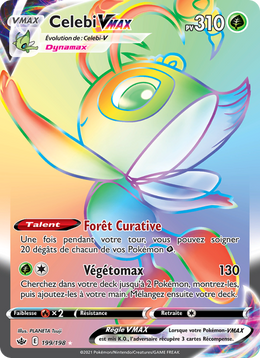 Celebi VMAX 199/233 — Pokémon Règne de Glace (CRE)