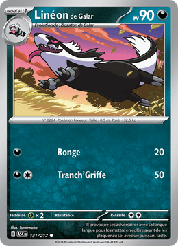 Linéon de Galar 131/295 Pokémon Héros Transcendants (ME2.5)